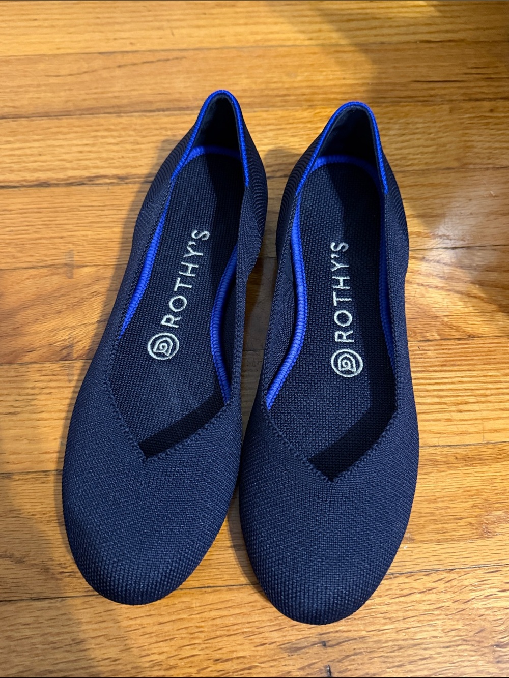 Rothy’s The Flat Round Toe Navy Size 6.5